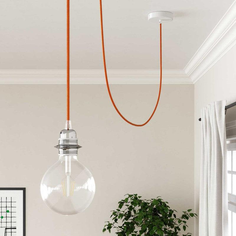 Textilkabel Orange-Lampconcept.se