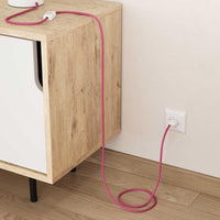 Textilkabel Fuchsia-Lampconcept.se
