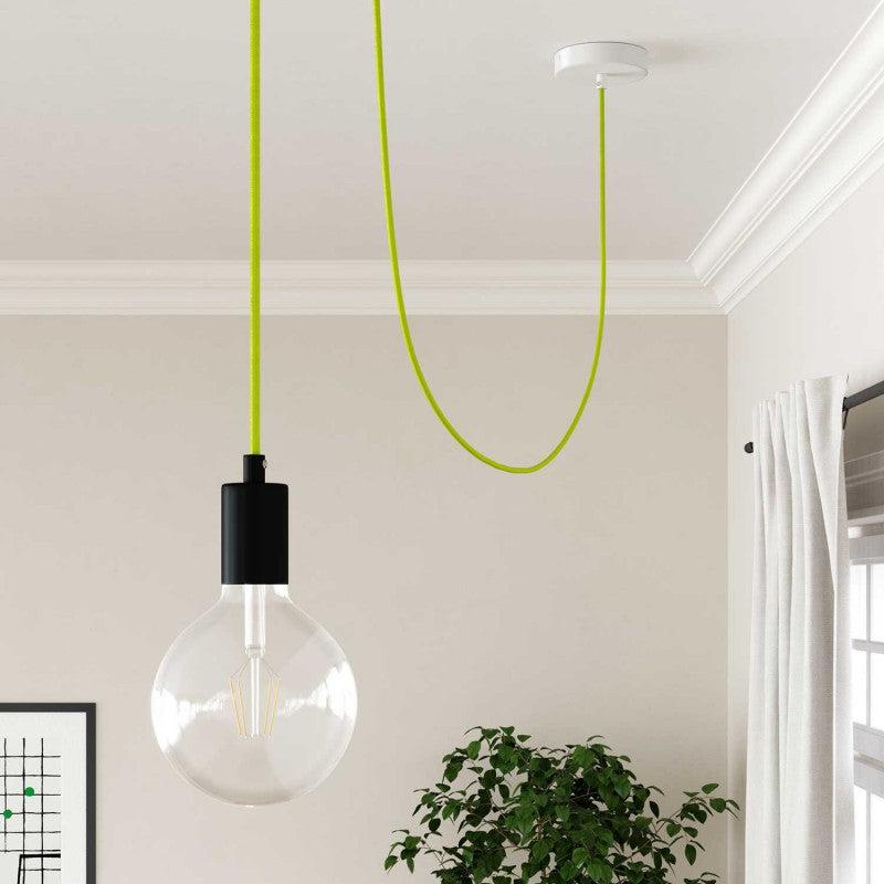 Textilkabel Fluo Gul-Lampconcept.se
