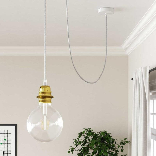 Textilkabel Silver-Lampconcept.se