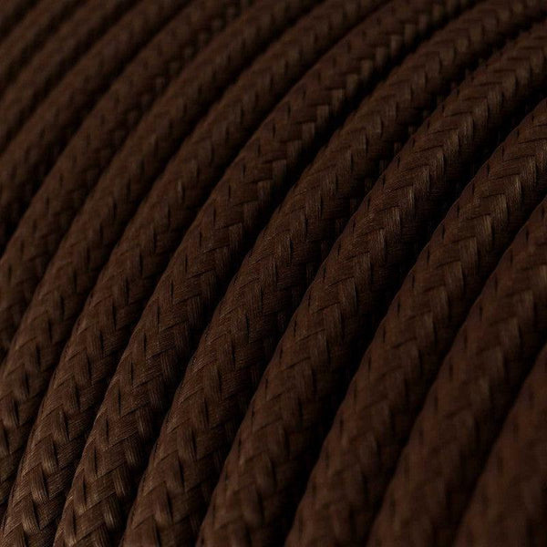 Textilkabel Mörkbrun-Lampconcept.se