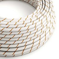 Textilkabel Celine Vit/Guld-Lampconcept.se