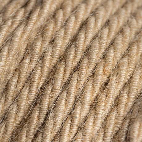 Tvinnad Textilkabel Jute-Lampconcept.se