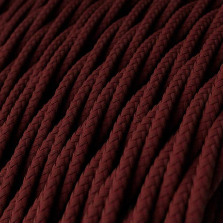Tvinnad Textilkabel Bordeaux-Lampconcept.se