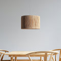 Raffia Taklampe Ø30