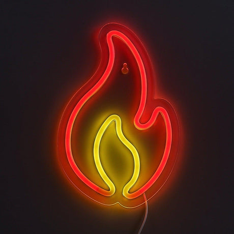 Fire Neon Vägglampa-Lampconcept.se