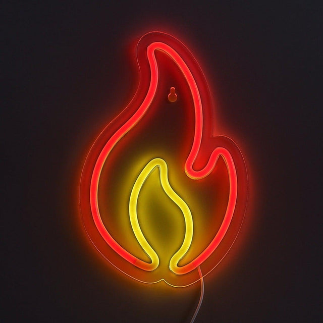 Fire Neon Vägglampa-Lampconcept.se