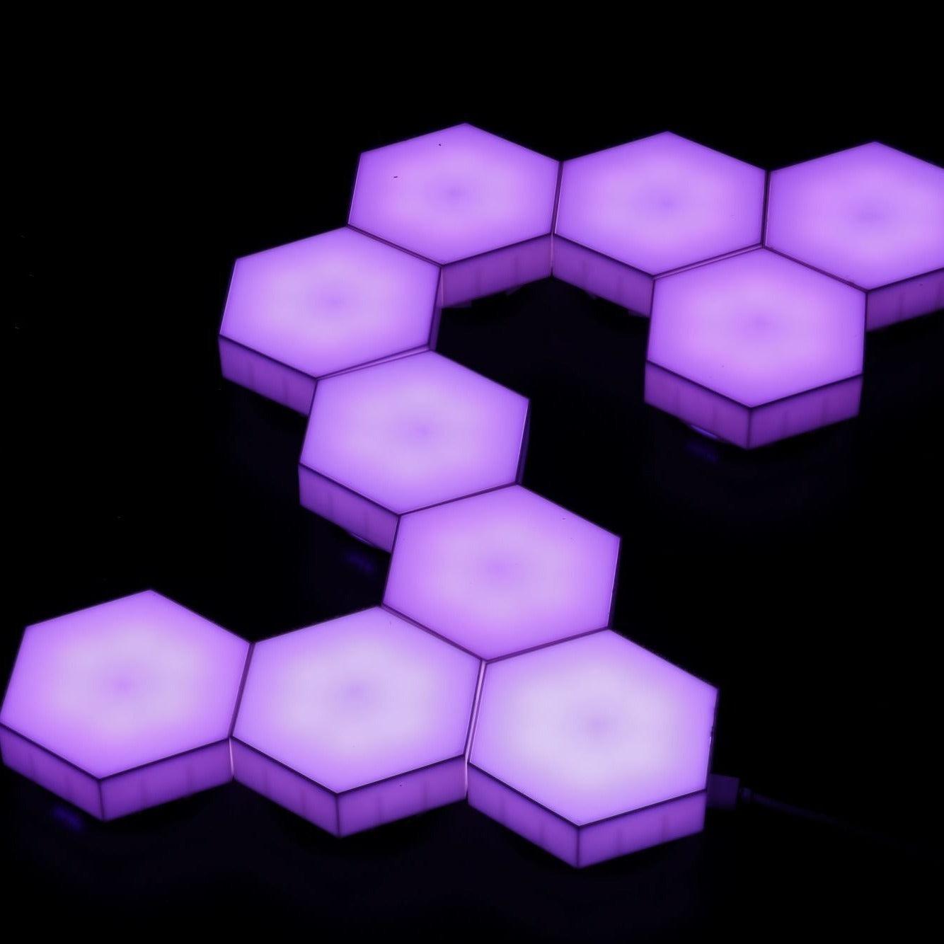 Hexagon LED 5-Set Touch/Remote-Lampconcept.se