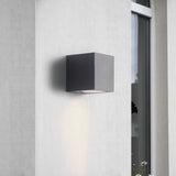 Gamp Square Vägglampa Utomhus Svart-Lampconcept.se