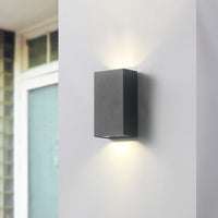 LED Vägglampa Utomhus H16cm IP65 6W Svart-Lampconcept.se