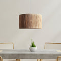 Raffia Taklampe Ø40