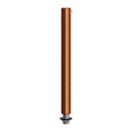 Sylinder Kabelklemme Metall 15 cm - Børstet Kopper