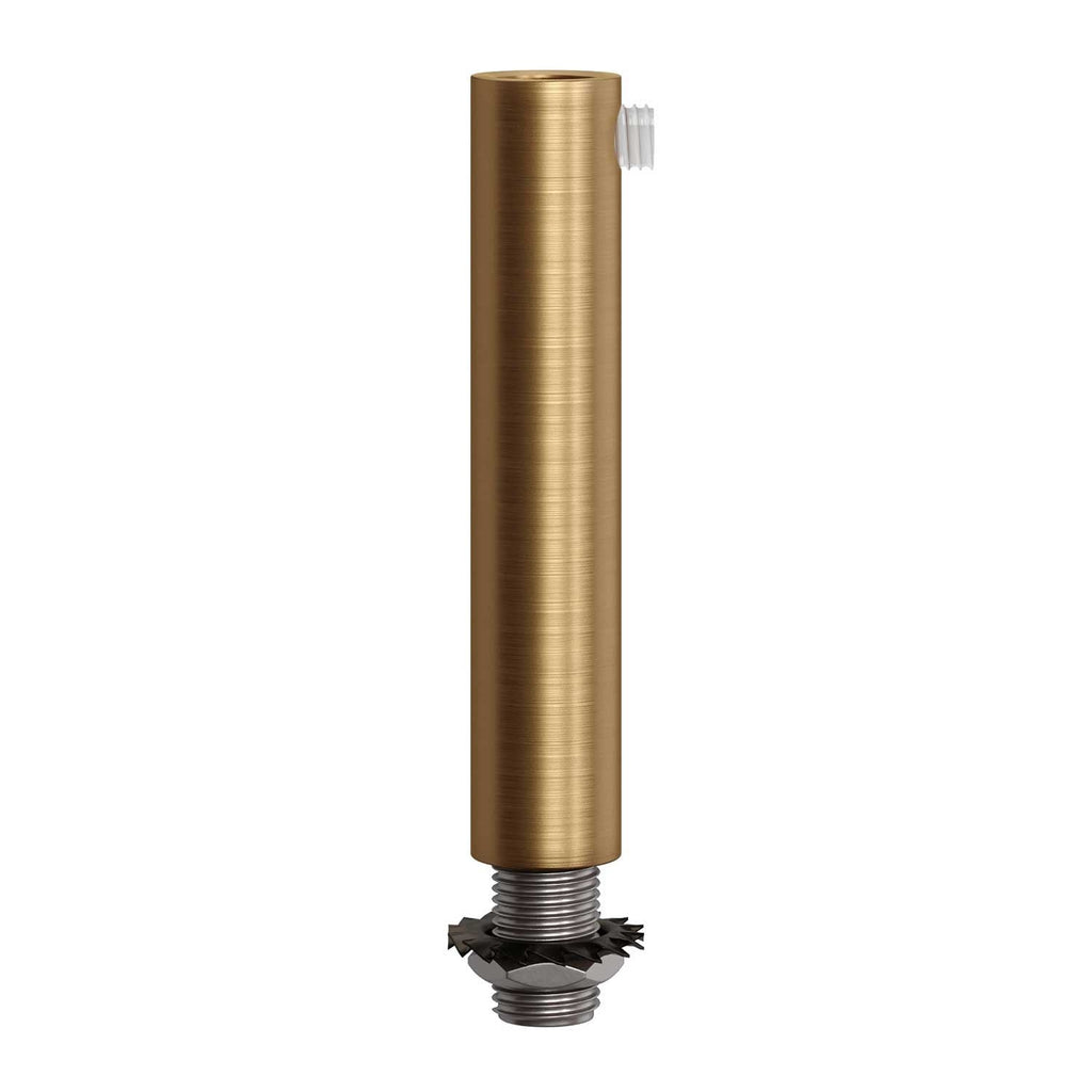 Cylinder Kabelklämma 7cm Borstad Mässing-Lampconcept.se