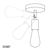 Fermaluce 90° Vägglampa Porslin