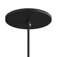 Roset Til 1 Lampe Ø12 Mat Sort Smal