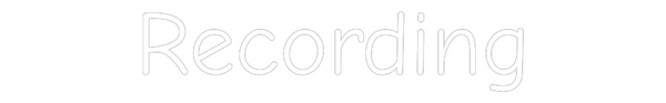 Custom Neon: Recording