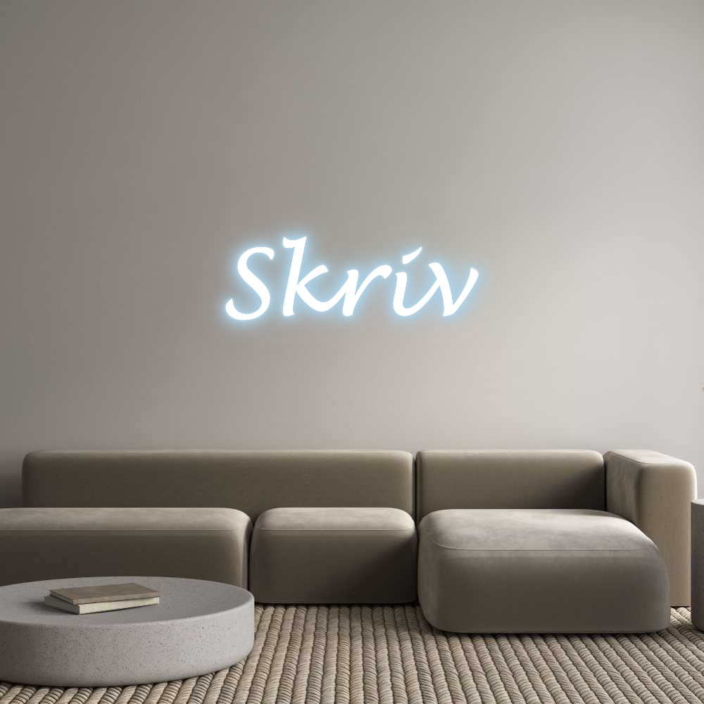 Custom Neon: Skriv