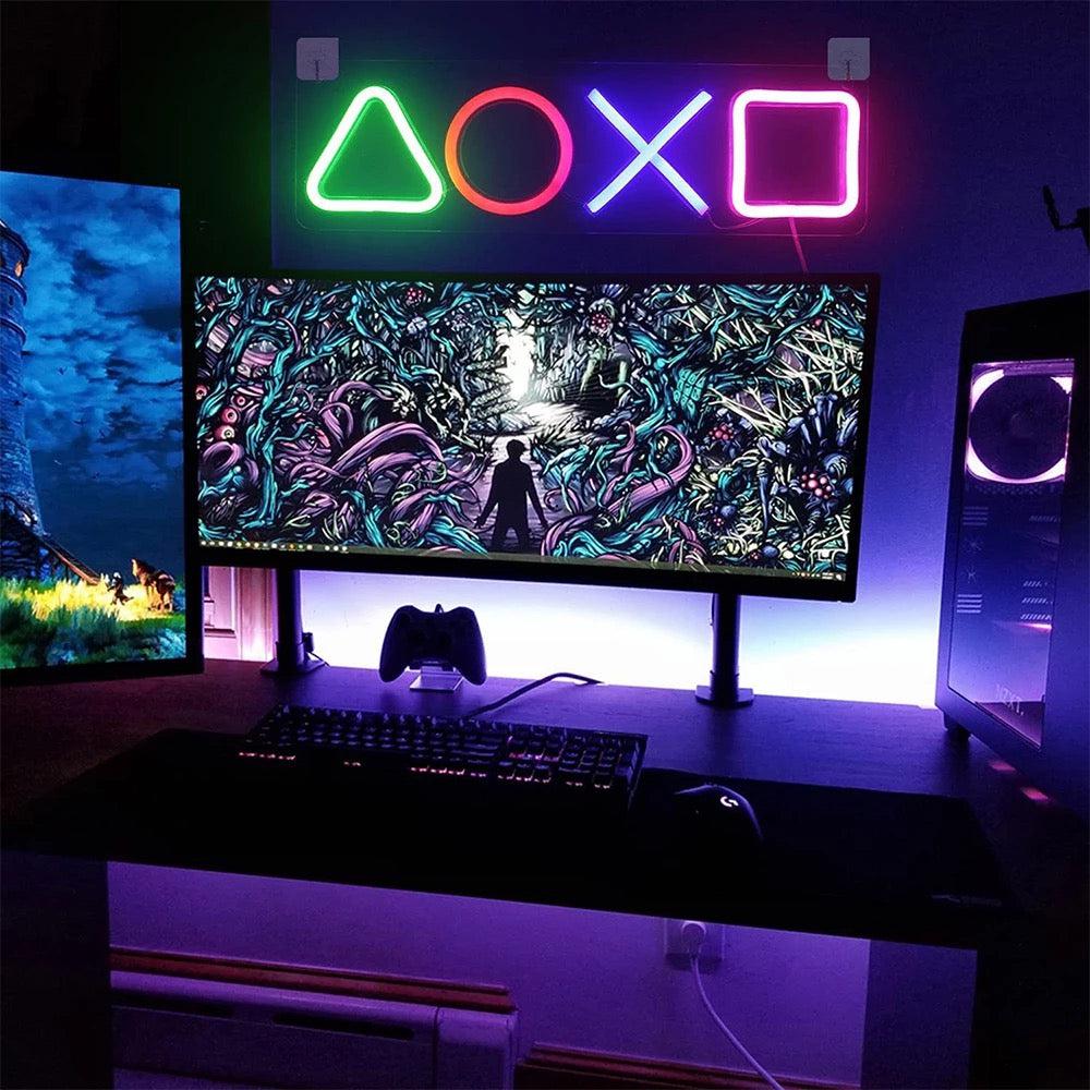 Playstation Neon Vägglampa-Lampconcept.se