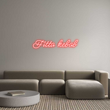 Custom Neon: Fitta kebab