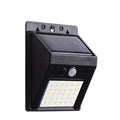 Solcelle Vegglampe m. bevegelsessensor IP65