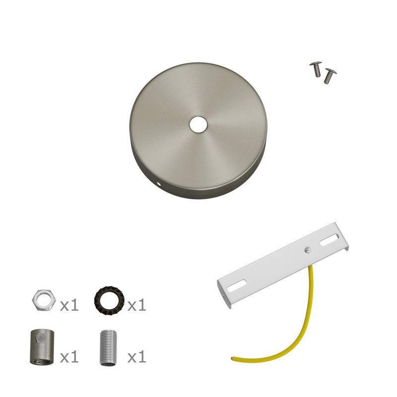Mini Takkopp För 1 Lampa Ø8.3 Borstat Krom-Lampconcept.se