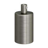 Cylinder Lamphållare Borstad Krom-Lampconcept.se