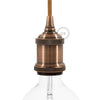 Vintage Lamphållare Borstad Koppar-Lampconcept.se