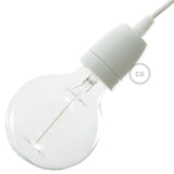Porslin E27 Sockel Kit Vit-Lampconcept.se
