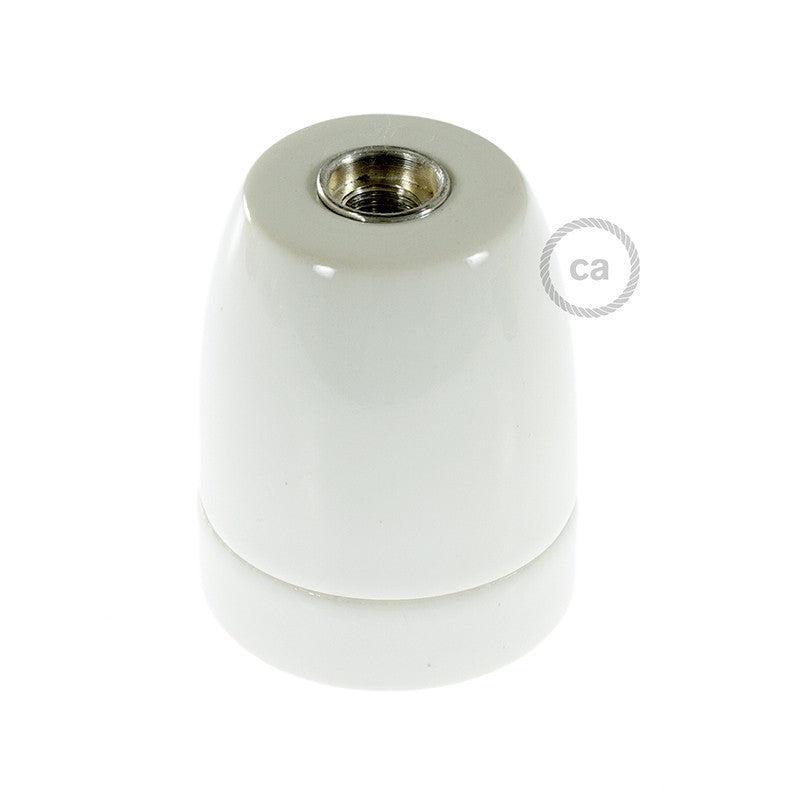 Porslin E27 Sockel Kit Vit-Lampconcept.se