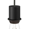 Lamphållare E27 Med Ring Svart-Lampconcept.se