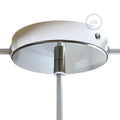 Takkopp for 1 Lampe Ø12 Klar Krom med Sidehull
