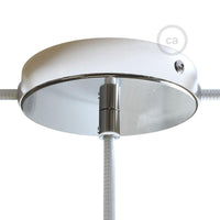 Takkopp För 1 Lampa Ø12 Klar Krom Med Sidohål-Lampconcept.se