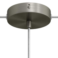Takkopp För 1 Lampa Ø12 Borstat Krom Med Sidohål-Lampconcept.se