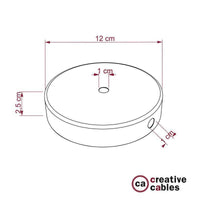 Takkopp for 1 Lampe Ø12 med Sidehull
