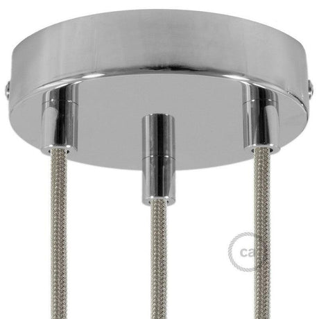 Inventory Item Roset til 3 Ø12 Blank Krom-Creative Cables-OutletLamper.dk