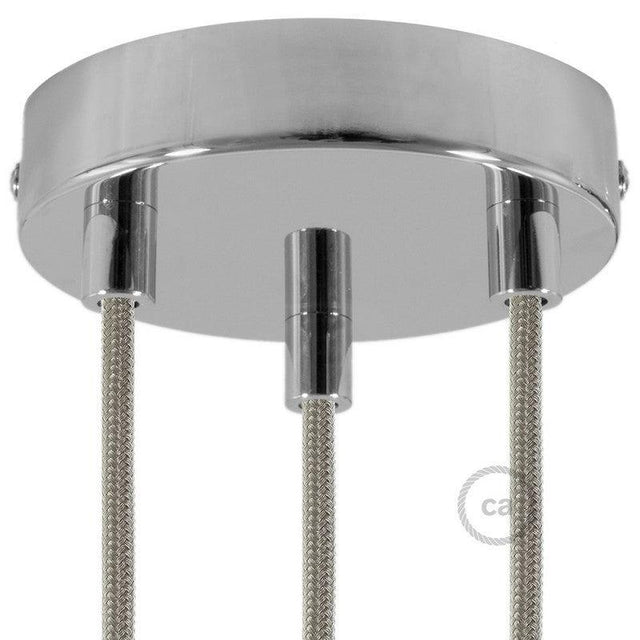 Inventory Item Roset til 3 Ø12 Blank Krom-Creative Cables-OutletLamper.dk