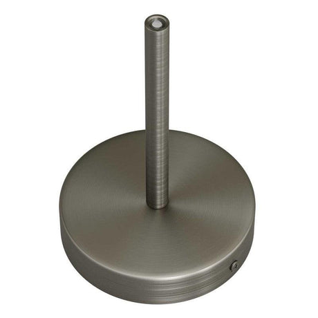 Takkopp För 1 Lampa Med 15cm Skaft Borstad Krom-Lampconcept.se