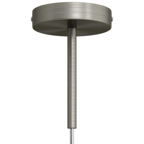 Takkopp För 1 Lampa Med 15cm Skaft Borstad Krom-Lampconcept.se