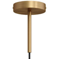 Takkopp for 1 Lampe med 15cm Skaft - Børstet Messing