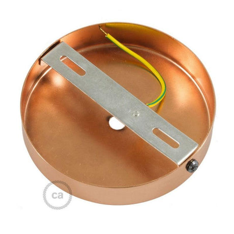 Takkopp För 1 Lampa Med 7cm Skaft Borstad Koppar-Lampconcept.se