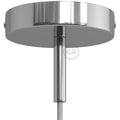 Takkopp for 1 Lampe med 7 cm Skaft Krom