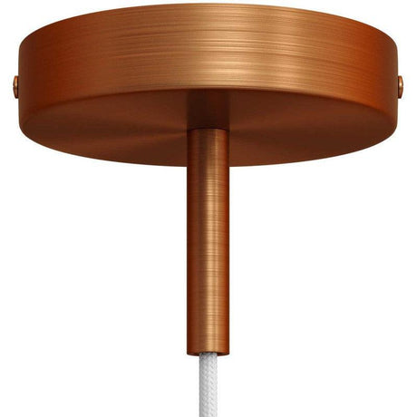Takkopp För 1 Lampa Med 7cm Skaft Borstad Koppar-Lampconcept.se