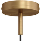 Roset til 1 Lampe m. 7cm Stilk Børstet Messing