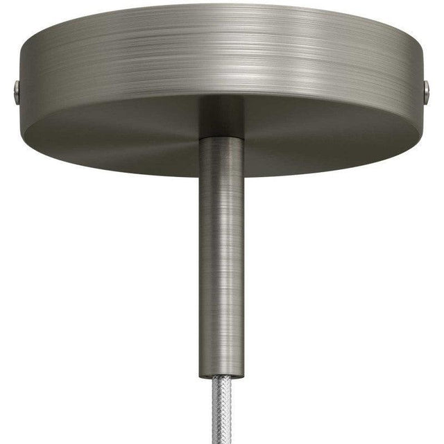 Takkopp För 1 Lampa Med 7cm Skaft Borstat Krom-Lampconcept.se