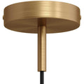 Takoppheng for 1 Lampe med 7cm Skaft - Børstet Messing