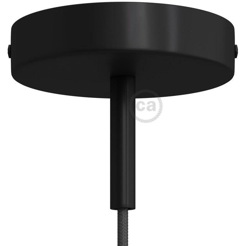 Takkopp För 1 Lampa Med 7cm Skaft Svart-Lampconcept.se