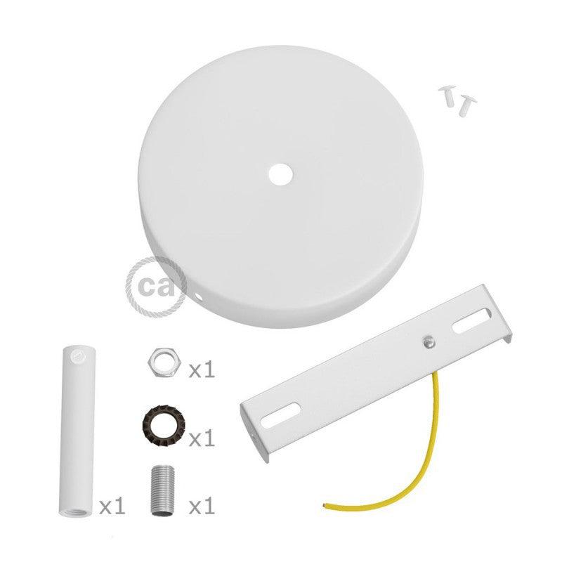 Takkopp För 1 Lampa Med 7cm Skaft Vit-Lampconcept.se