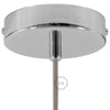Takkopp För 1 Lampa Ø12 Klar Krom-Lampconcept.se