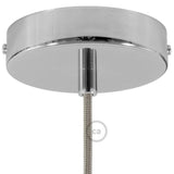 Takkopp För 1 Lampa Ø12 Klar Krom-Lampconcept.se