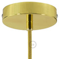 Takkopp for 1 Lampe Ø12 Klar Messing